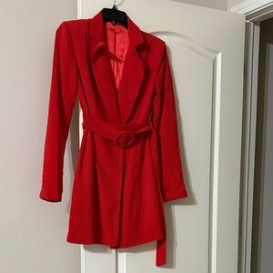 Superdown Vibrant Red Trench Coat
